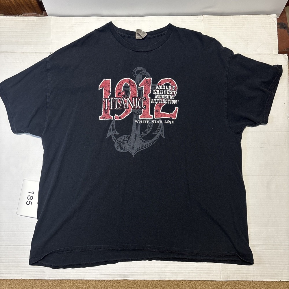 Titanic 1912 Museum Attraction T Shirt 2XL Black Tennessee Pigeon Forge